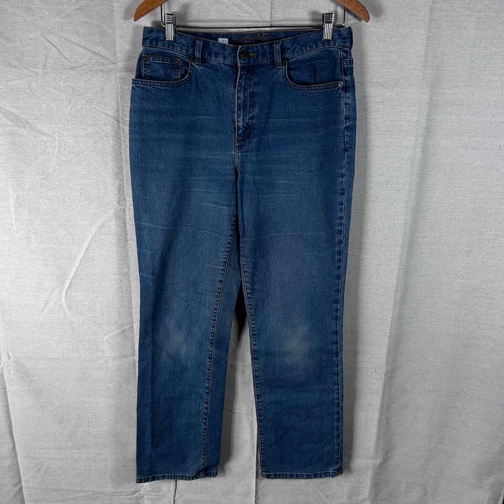 Lauren Ralph Lauren Jeans Co Womens 10 Medium Wash Straight Leg Denim Blue Jeans